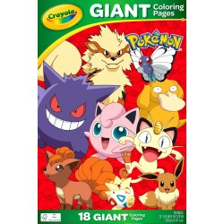 Crayola Pokemon 18-page Giant Colouring Book RRP £5.99