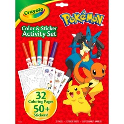 Crayola Pokemon Colour & Sticker Activity Set with Pens RRP £6.99