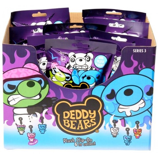 Deddy Bears 10cm Clip On Blind Bags - Series 3 (18ct) RRP £6.99
