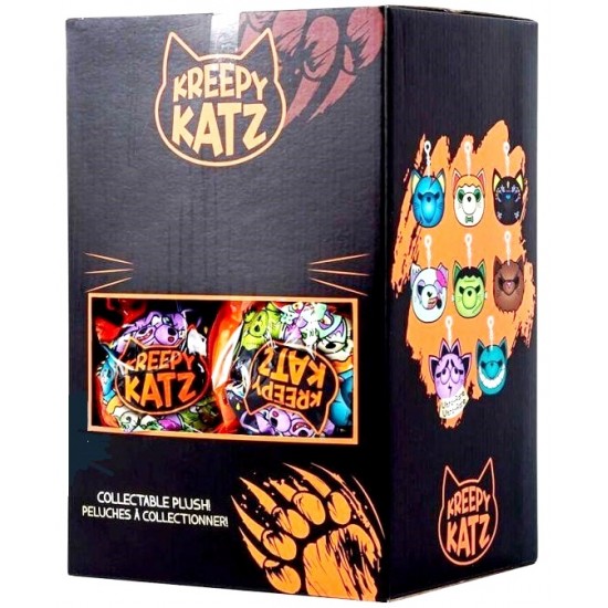 Kreepy Katz 10cm Bag Clip Blind Bags CDU (18ct) RRP £7.49
