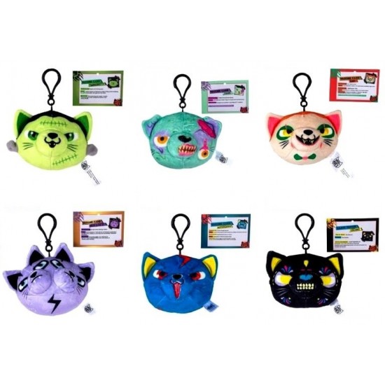 Kreepy Katz 10cm Bag Clip Blind Bags CDU (18ct) RRP £7.49