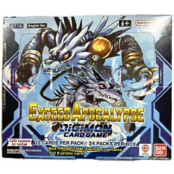 Digimon Exceed Apocalypse (BT15) Boosters (24ct) RRP £4.49