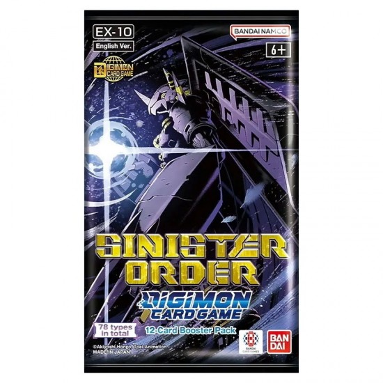 Digimon (EX10) Sinister Order Extra Booster (24ct) RRP £4.99
