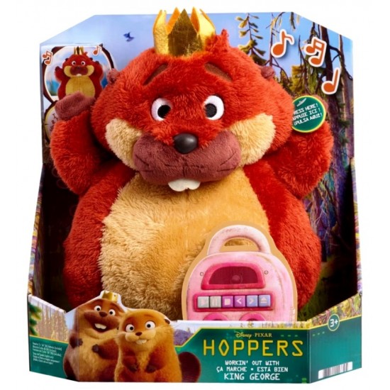 Hoppers Movie King George Feature Plush with Sound RRP £29.99