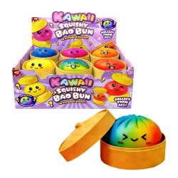 Bao Bun 8.5cm Maltose Rainbow Squishy in Basket (12ct) RRP £3.99 - MAXIMUM ONE CDU PER CUSTOMER Bao Bun 8.5cm Maltose Rainbow Squishy in Basket (12ct) RRP £3.99 - MAXIMUM ONE CDU PER CUSTOMER