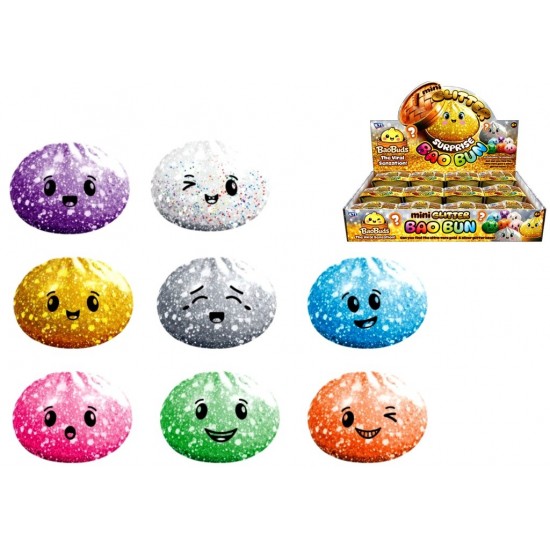Bao Bun Mini Glitter Maltose Squishy (12ct) RRP £2.99 - MAXIMUM ONE PER ORDER 