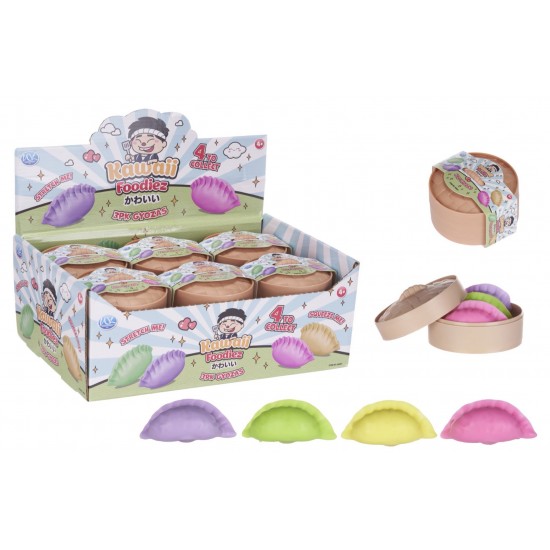 Gyozas 3-pack Squishy Assortment (12ct) RRP £2.49 - MAXIMUM ONE CDU PER CUSTOMER