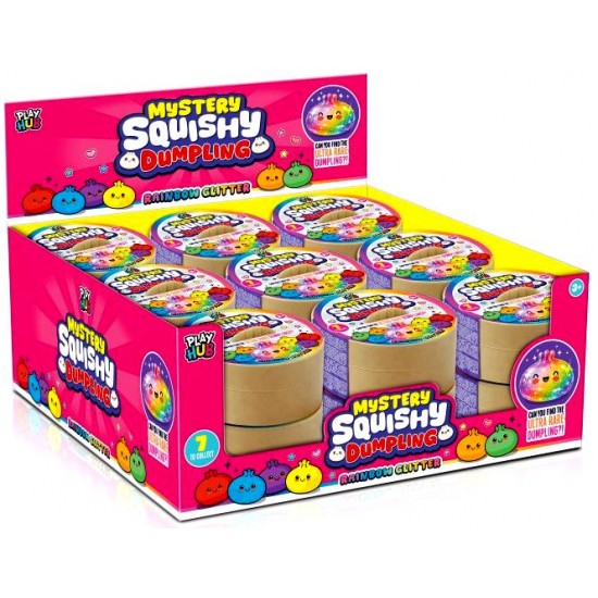 Mystery Dumpling Rainbow Glitter Squishy (18ct) RRP £2.99 (AVAILABLE FROM JULY 2026)