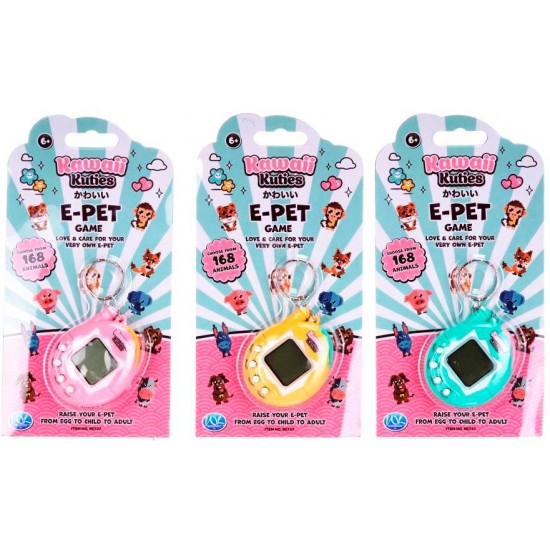 Kawaii Kuties E-Pet Game - 3 assorted (12ct) RRP £2.99 Kawaii Kuties E-Pet Game - 3 assorted (12ct) RRP £2.99
