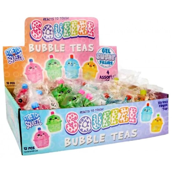 Bubble Tea Maltose Glitter Squishies (12ct) RRP £1.99 Bubble Tea Maltose Glitter Squishies (12ct) RRP £1.99