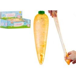 Carrot Maltose 15cm Glitter Squishy (12ct) rrp £1.99