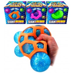 Hex Mesh Giant 10cm Glitter Stress Ball in Box (12ct) RRP £6.99 Hex Mesh Giant 10cm Glitter Stress Ball in Box (12ct) RRP £6.99