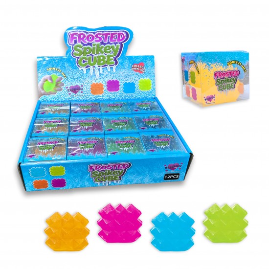 Spikey Cube Frosted Maltose Squishy (12ct) RRP £2.49 Spikey Cube Frosted Maltose Squishy (12ct) RRP £2.49