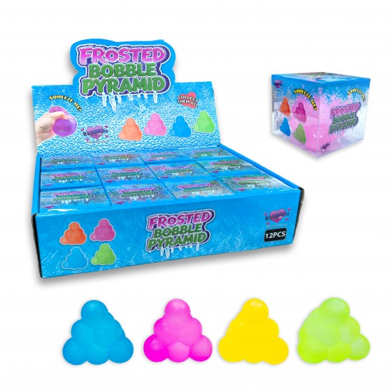 Bobble Pyramid Frosted Maltose Squishy (12ct) RRP £2.49