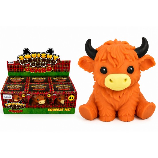 Highland Cow Jumbo Squishy (6ct) RRP £8.99