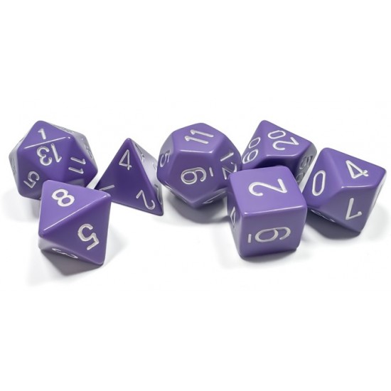 Dice Set Purple 7-piece Opaque Polyhedral RRP £4.99