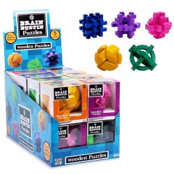 Wooden Puzzle Brain Buster Assortment (16ct) RRP £2.99 Wooden Puzzle Brain Buster Assortment (16ct) RRP £2.99