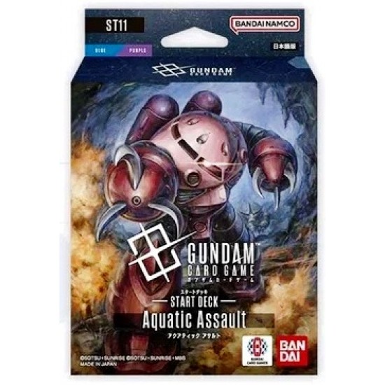 Gundam (ST11) Aquatic Assault Starter Deck (6ct) RRP £15.99 - RELEASE DATE: SEPTEMBER 25, 2026 (SOLD OUT TO PRE-ORDER) Gundam (ST11) Aquatic Assault Starter Deck (6ct) RRP £15.99 - RELEASE DATE: SEPTEMBER 25, 2026 (SOLD OUT TO PRE-ORDER)