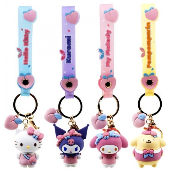 Hello Kitty and Friends Peaches Series Keychains (12ct) RRP £5.99
