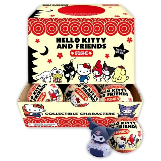 Hello Kitty & Friends Sushi Figure Blind Capsules CDU (36ct) RRP £2.99