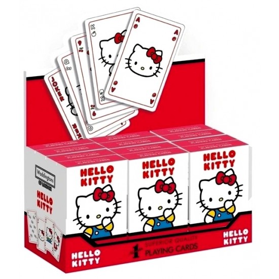 Waddingtons Playing Cards - Hello Kitty CDU (12ct) RRP £4.49 Waddingtons Playing Cards - Hello Kitty CDU (12ct) RRP £4.49