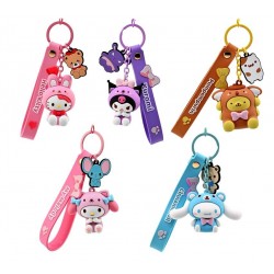 Hello Kitty and Friends Animal Series Keychains with Hand Strap (12ct) RRP £6.99
