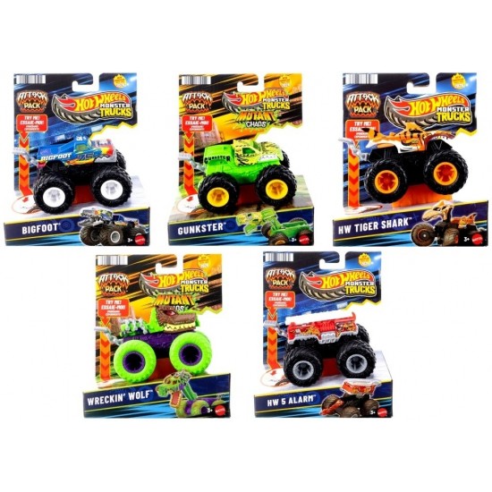 Hot Wheels Monster Trucks (JMK92) Attack Pack Assortment (5ct) RRP £7.49 Hot Wheels Monster Trucks (JMK92) Attack Pack Assortment (5ct) RRP £7.49