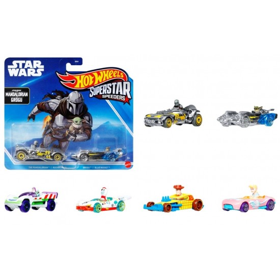 Hot Wheels (JJV19) Superstar Speeders 2-pack (4ct) RRP £8.18 Hot Wheels (JJV19) Superstar Speeders 2-pack (4ct) RRP £8.18