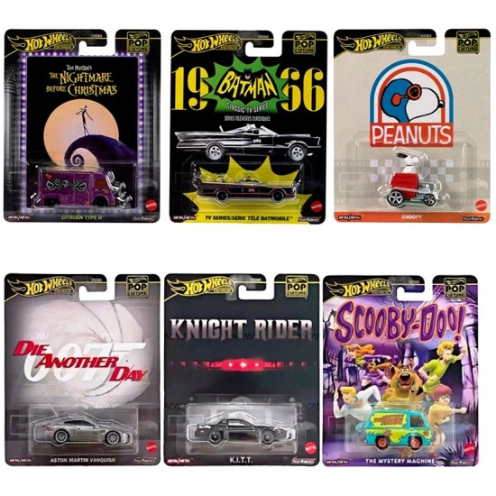 Hot Wheels (HXD63) Pop Culture Assortment (10ct) RRP £8.49 Hot Wheels (HXD63) Pop Culture Assortment (10ct) RRP £8.49