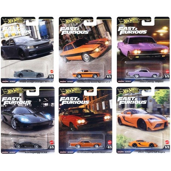 Hot Wheels (HNW46) Fast & Furious Premium Assortment (10ct) RRP £8.99 Hot Wheels (HNW46) Fast & Furious Premium Assortment (10ct) RRP £8.99