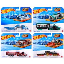 Hot Wheels (HYT56) Track Fleet Vehicles Assortment (6ct) RRP £7.99