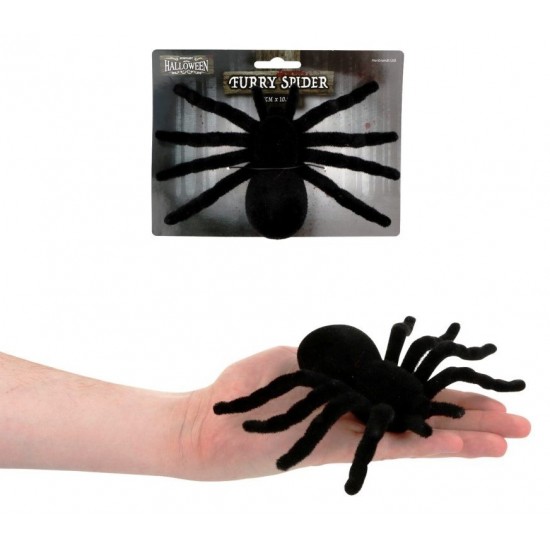 Spiders (Furry) Large Single 17cm on Header (24ct) RRP £2.99