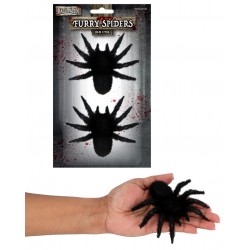 Spiders (Furry) 2-pack 11cm Decoration (24ct) RRP £1.99