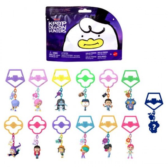 KPop Demon Hunters (JTC89) Micro Figure Bag Clip Charm Blind Bags (12ct) RRP £6.49
