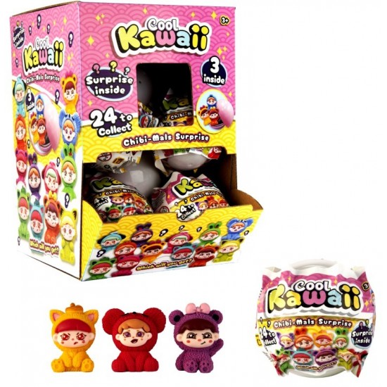Chibi-Mals Surprise Kawaii Figures Capsules (12ct) RRP £3.99 Chibi-Mals Surprise Kawaii Figures Capsules (12ct) RRP £3.99