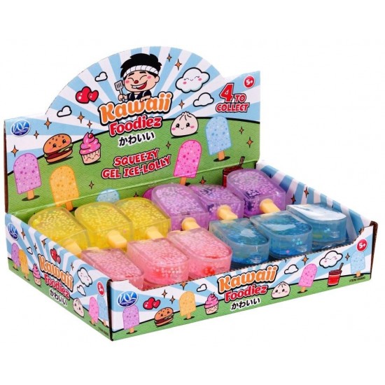 Kawaii Foodiez Ice Lolly Gel Squeezy (24ct) RRP £1.00 Kawaii Foodiez Ice Lolly Gel Squeezy (24ct) RRP £1.00