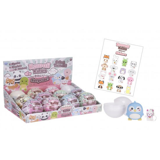 Kawaii Kuties Figure & Keychain Mystery Capsules (12ct) RRP £4.99 Kawaii Kuties Figure & Keychain Mystery Capsules (12ct) RRP £4.99