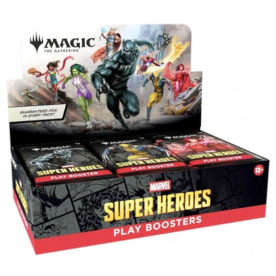 Magic The Gathering: Marvel Super Heroes Play Boosters (30ct) RRP £6.99 Magic The Gathering: Marvel Super Heroes Play Boosters (30ct) RRP £6.99