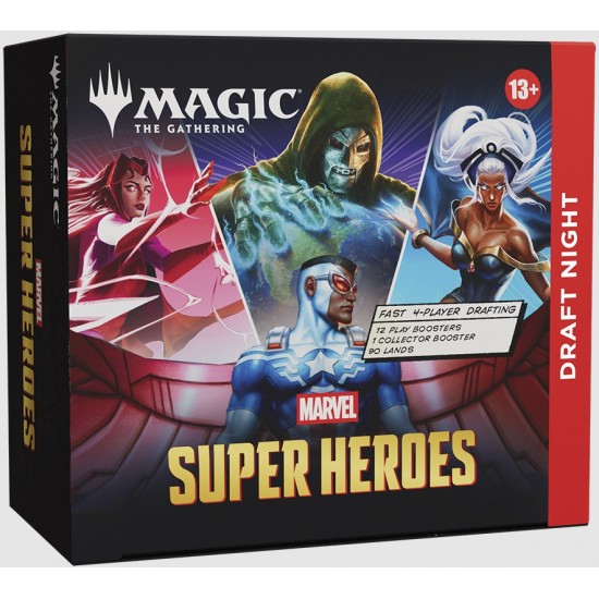 Magic The Gathering Marvel Super Hero's Draft Night RRP £124.99 - RELEASE DATE: JUNE 26, 2026 (SOLD OUT TO PRE-ORDER) Magic The Gathering Marvel Super Hero's Draft Night RRP £124.99 - RELEASE DATE: JUNE 26, 2026 (SOLD OUT TO PRE-ORDER)