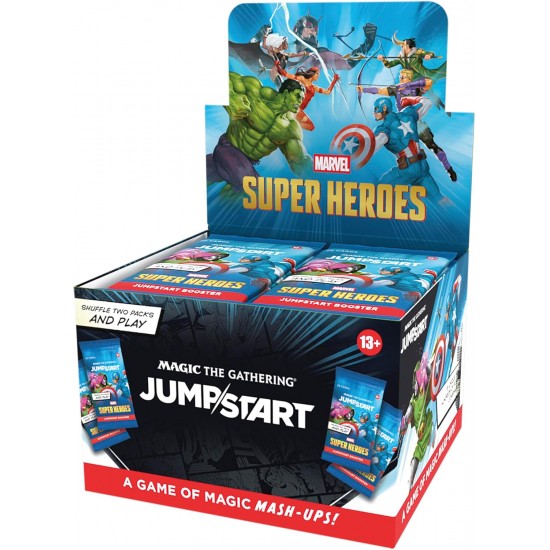 Magic The Gathering Marvel Super Hero's Jumpstart Boosters (24ct) RRP £6.99 - RELEASE DATE: JUNE 26, 2026 (SOLD OUT TO PRE-ORDER) Magic The Gathering Marvel Super Hero's Jumpstart Boosters (24ct) RRP £6.99 - RELEASE DATE: JUNE 26, 2026 (SOLD OUT TO PRE-ORDER)