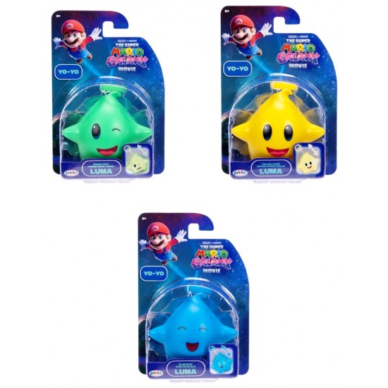 Super Mario Galaxy Movie Luma Glow-in-the-Dark Yoyo Assortment (12ct) RRP £5.00