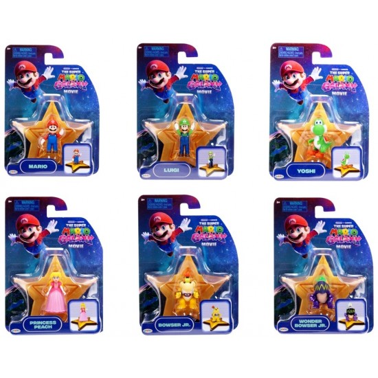 Super Mario Galaxy Movie Mini Figure with Star Launcher Accessory (12ct) RRP £5.00