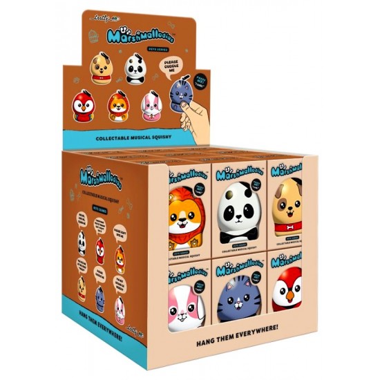 Marshmellodies Pets Musical Squishy CDU (12ct) RRP £4.99