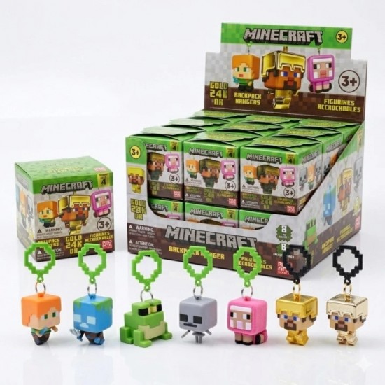 Minecraft Backpack Hanger Blind Box (18ct) RRP £5.99