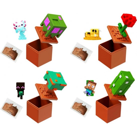 Minecraft (HTK99) Mini Mode Bloom Blocks in CDU (9ct) RRP £9.99 