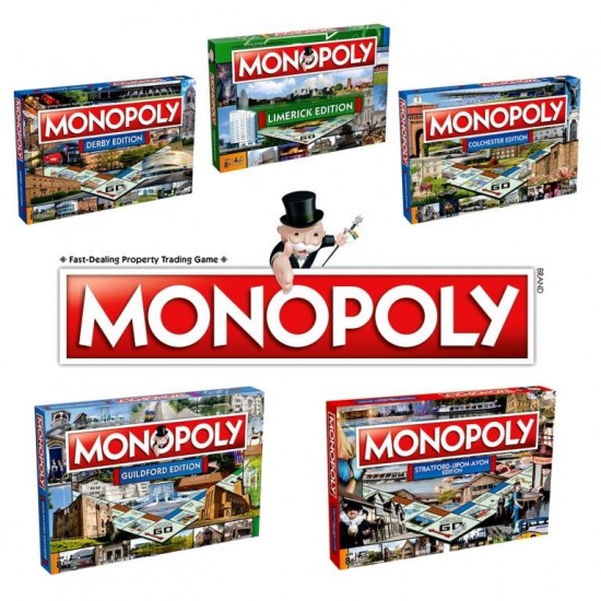 Regional Monopoly (6ct) RRP £34.99 - 69 STYLES AVAILABLE, PLEASE SPECIFY PREFERRED REGION(S) WITH PRE-ORDER REQUEST