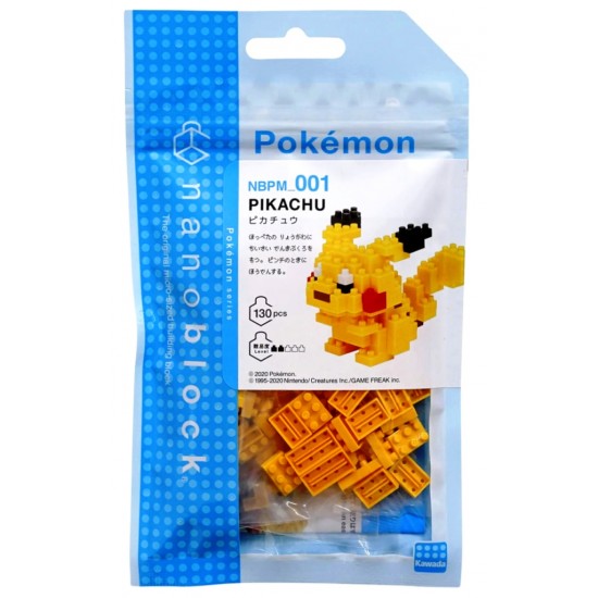 Nanoblock Pokemon Character Pack - Pikachu RRP £11.99