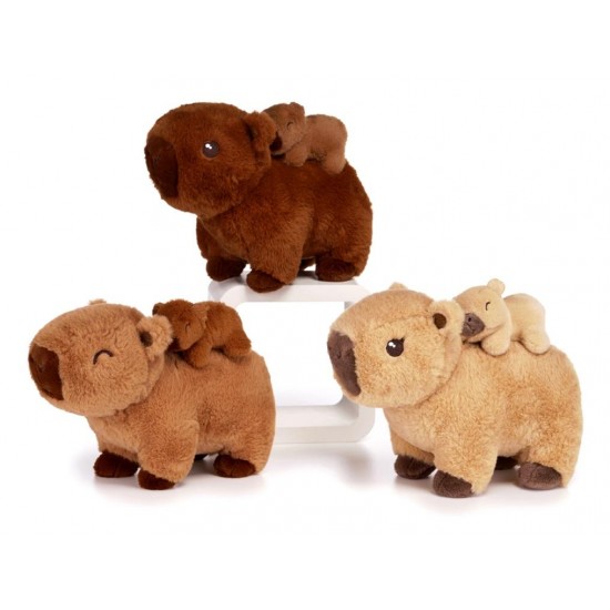 Capybara with Baby 25cm Plush Assortment (6ct) RRP £13.99 Capybara with Baby 25cm Plush Assortment (6ct) RRP £13.99