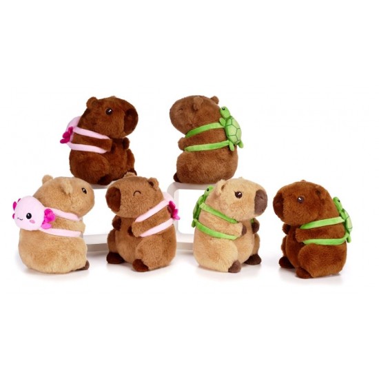 Capybara with Rucksack 22cm Plush Assortment (6ct) RRP £13.99 Capybara with Rucksack 22cm Plush Assortment (6ct) RRP £13.99