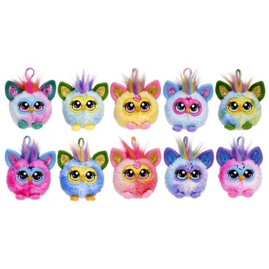 Furby 9cm Plush Bag Clips (10ct) RRP £5.99